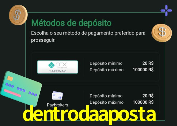 O cassino dentrodaaposta oferece uma grande variedade de métodos de pagamento